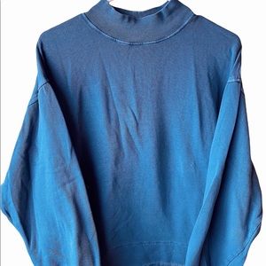Blue Old Navy turtleneck crew